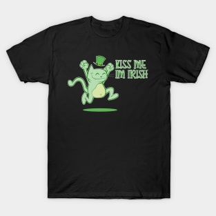 KISS ME IRISH CAT T-Shirt